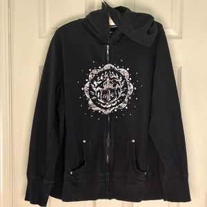 Venezia Sport by Lane Bryant Black Hoodie Plus Sz 18/20 EUC